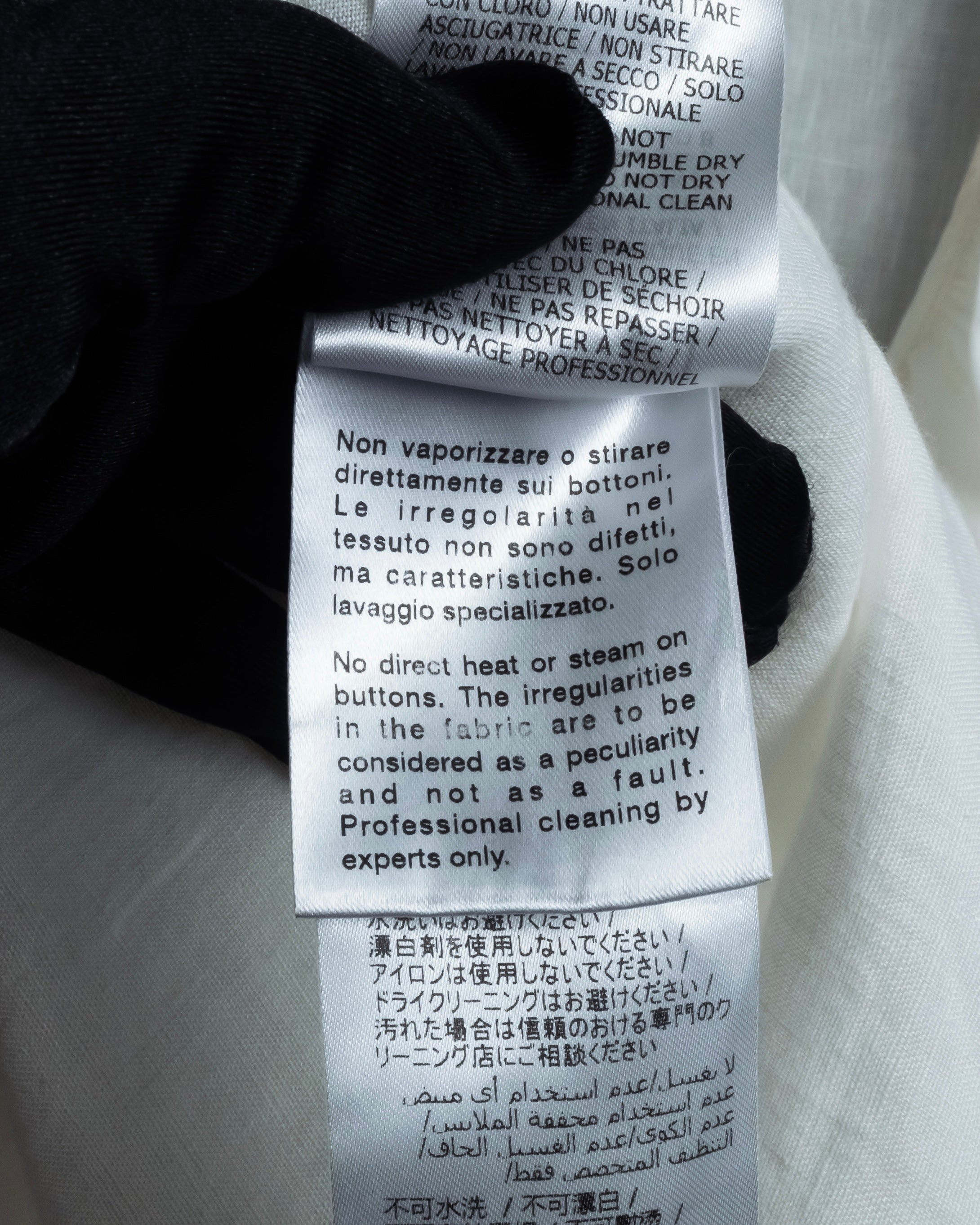 "GUCCI" Michele period ruffle round collar linen pullover shirt