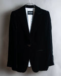 "GIORGIO ARMANI" Beautiful shape velour tailored jacket