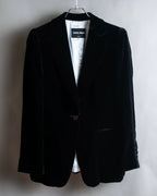 "GIORGIO ARMANI" Beautiful shape velour tailored jacket