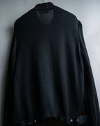 "Salvatore Ferragamo"Cotton x rayon summer knit shirt