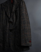 "Ernesto" Glen plaid flannel tailored jacket