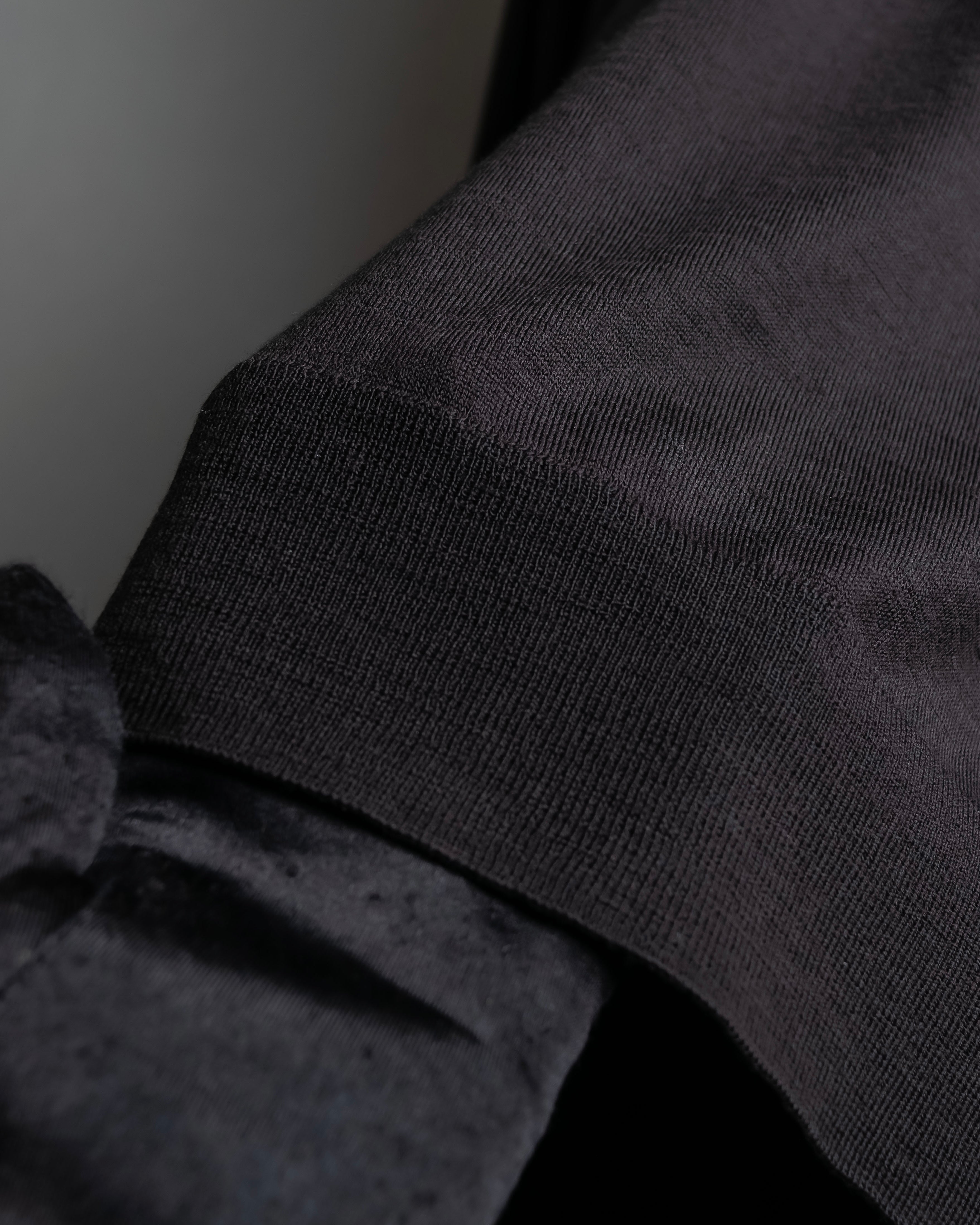 "BOTTEGA VENETA" High quality wool charcoal brown knit