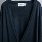 "Vintage deep V-neck long cardigan"