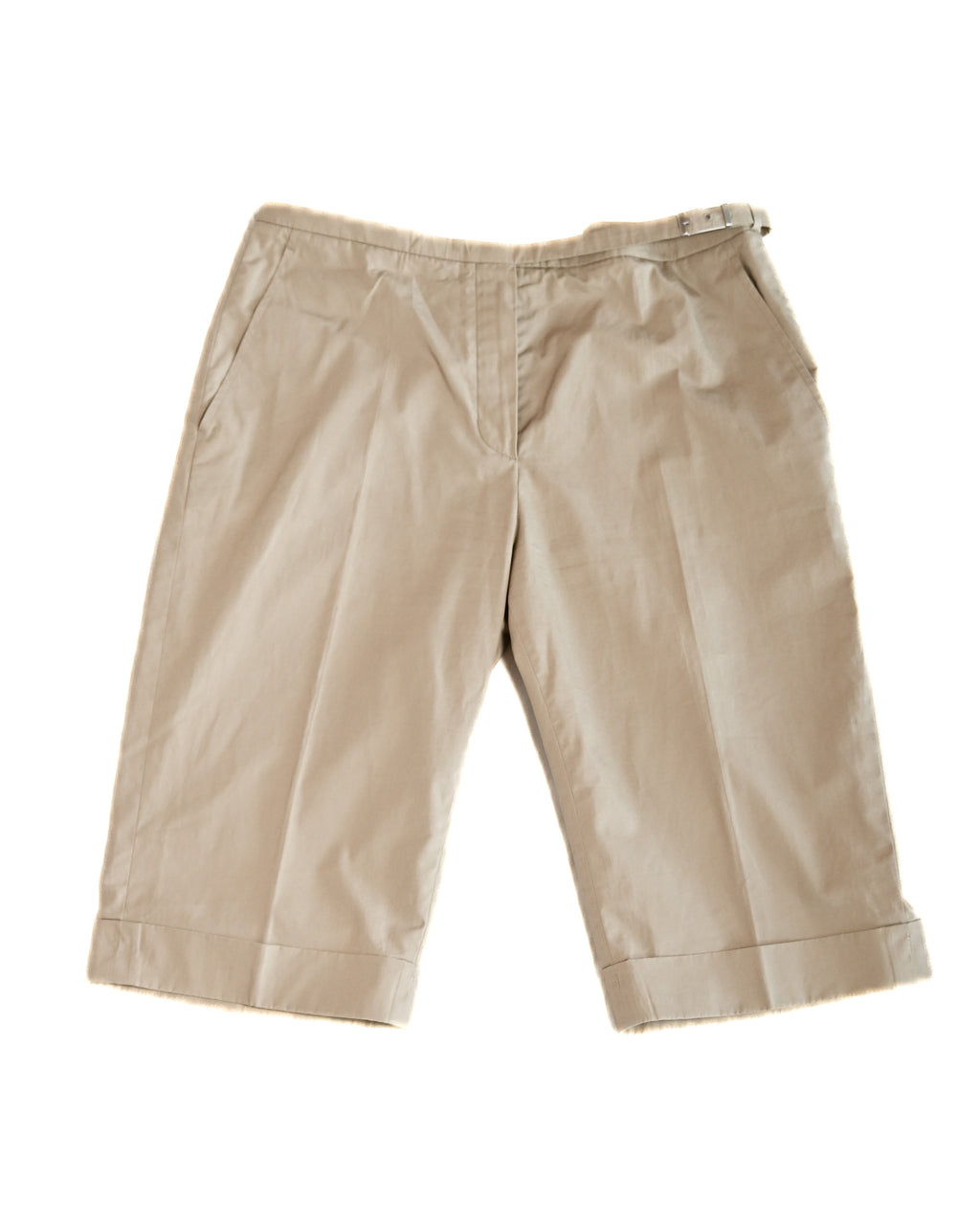 HERMES/ Waist Belt Designed Cotton Shorts