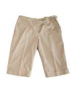 HERMES/ Waist Belt Designed Cotton Shorts