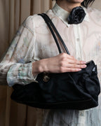 "PRADA" Nylon leather combination one shoulder bag