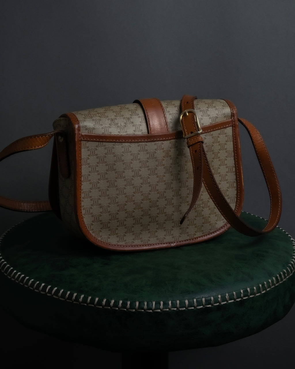 "CELINE Macadam pattern combination shoulder bag