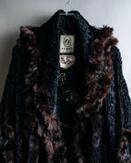 "FENDI" 1970's oversized astrakhan fur coat