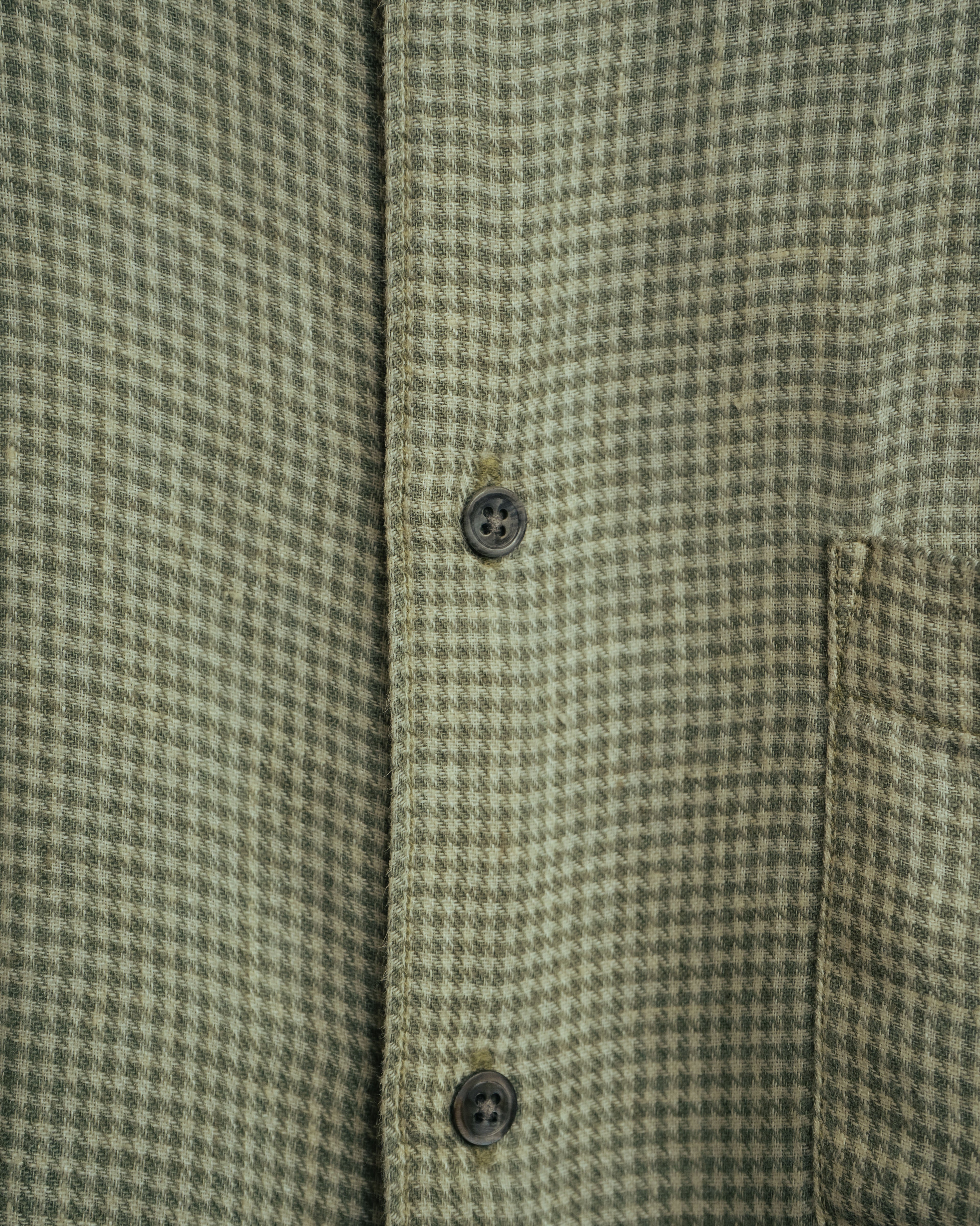 -MOOD Vintage Collections-
90’s Houndstooth linen relaxed shirt