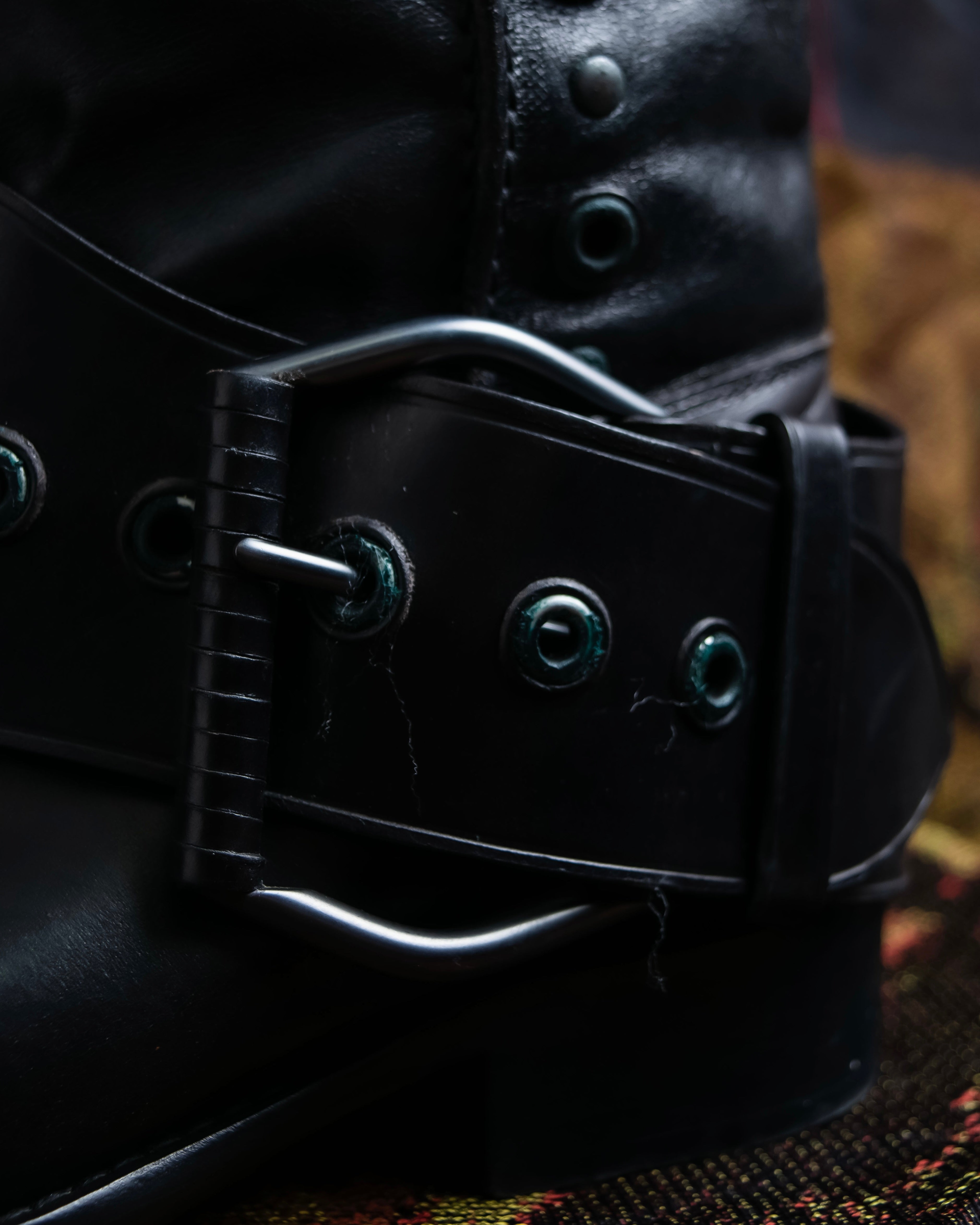 "BOTTEGA VENETA" Belt design square toe knee high long boots