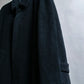 "YVES SAINT LAURENT" Fly front soutien collar mid length coat