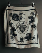 "Hermès" Classic ex libris silk scarf