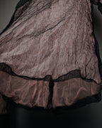 -SPECIAL- “CHANEL” 2014-2019 Sheer lace bow blouse