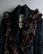 "FENDI" 1970's oversized astrakhan fur coat