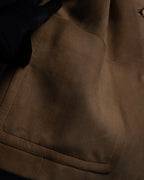 "CELINE" Relaxing design suede leather jacket