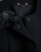 "GUCCI" Tom Ford period round neck flying squirrel long coat