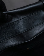 "YVES SAINT LAURENT" Muse to gold metal parts one-handle leather bag