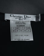 "Christian Dior BOUTIQUE" 2007’s draped viscose mesh-panel pullover