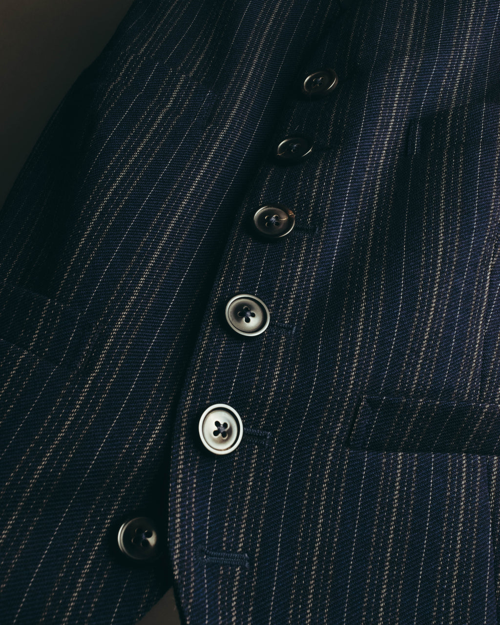"Maison Margiela" 2018SS Tailored pinstripe wool waistcoat