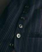 "Maison Margiela" 2018SS Tailored pinstripe wool waistcoat