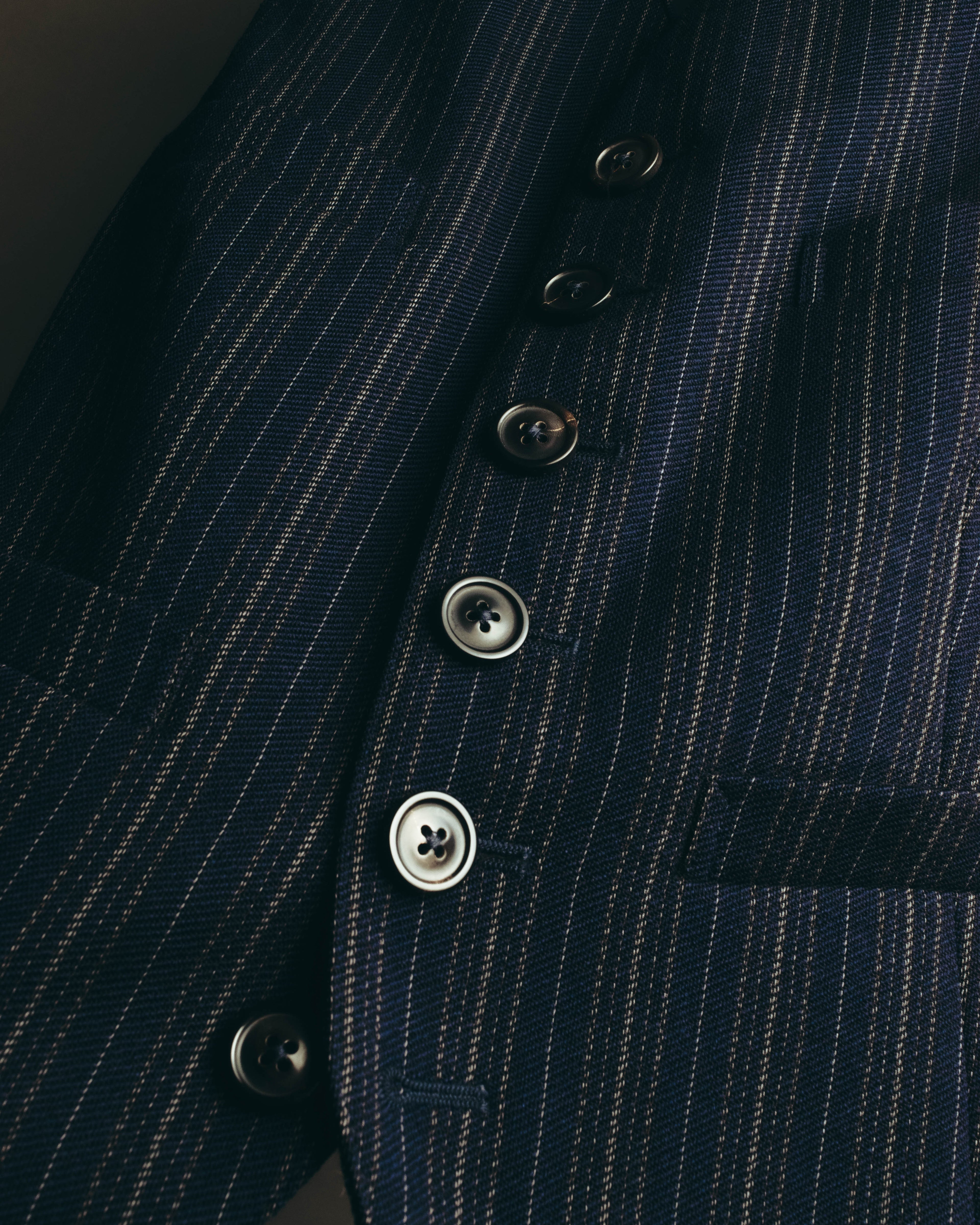 "Maison Margiela" 2018SS Tailored pinstripe wool waistcoat