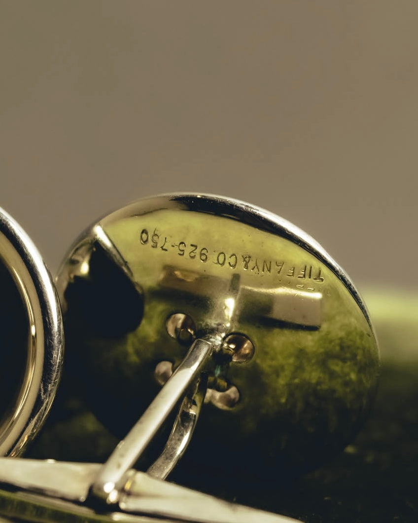 "Tiffany & Co." 90's-00's Sterling silver knot cufflinks