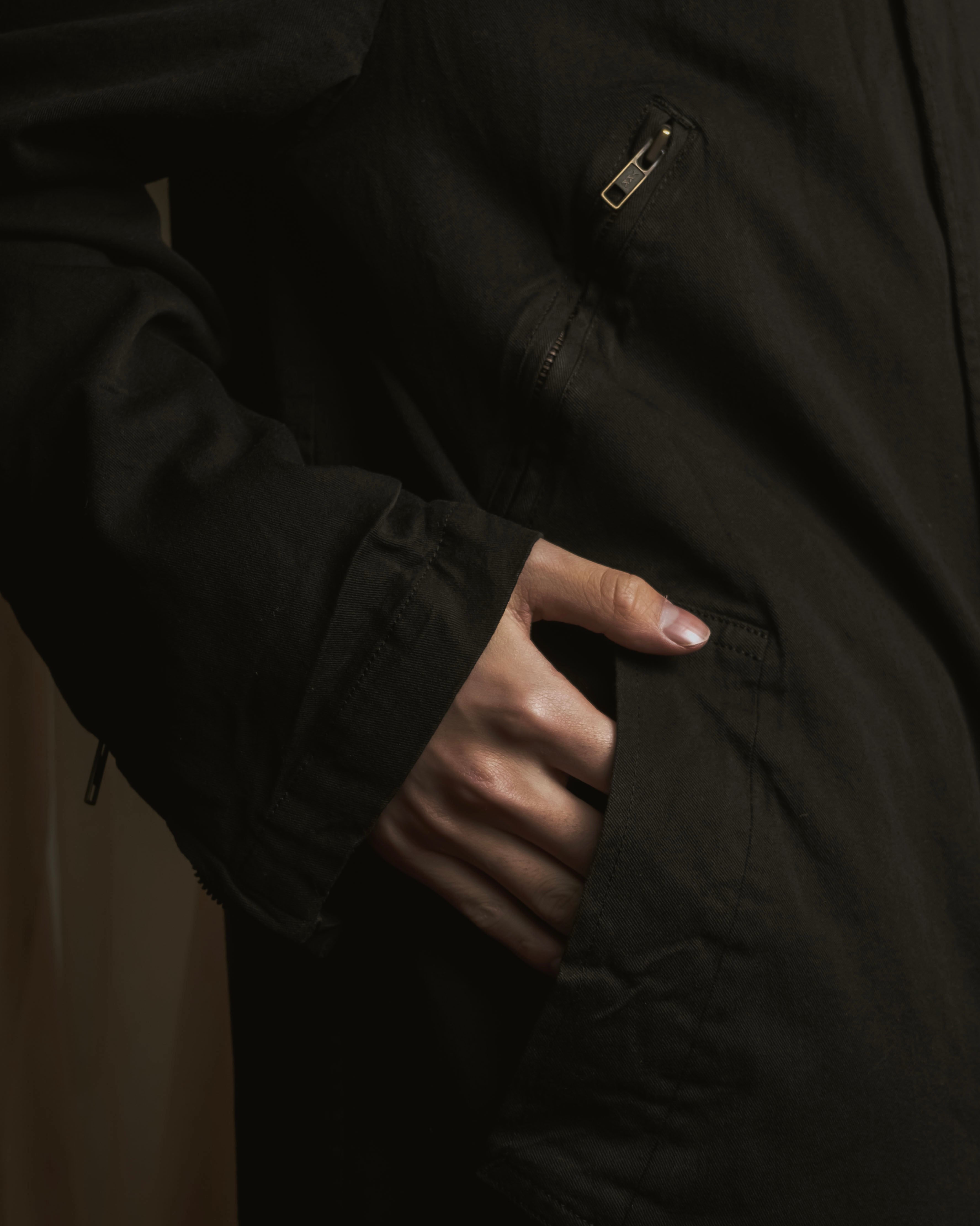 "COMME des GARCONS HOMME"
Utility zip pocket coat