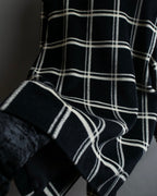 "Christian Dior Large check pattern tailored coat