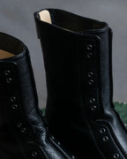 "Jimmy Choo" Bejeweled leather long boots