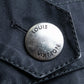 "LOUIS VUITTON" Metal button detailing belted trench coat