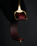 “GUCCI” 90’s-00’s Horsebit lizard leather bangle
