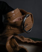 "Dior" Cutting design patent leather pointed toe pumps