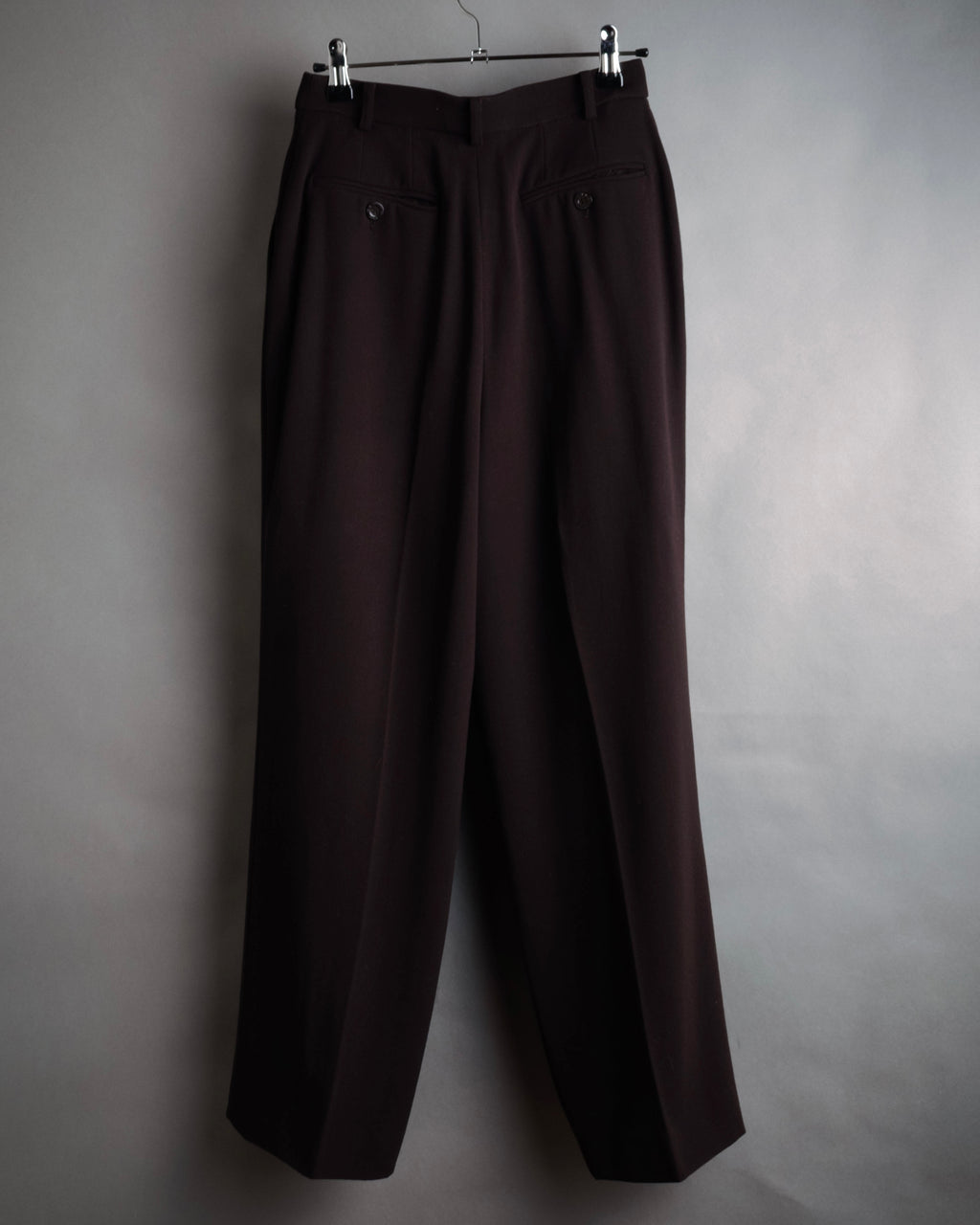 “CELINE” 1997-2003 Wide tapered wool trousers