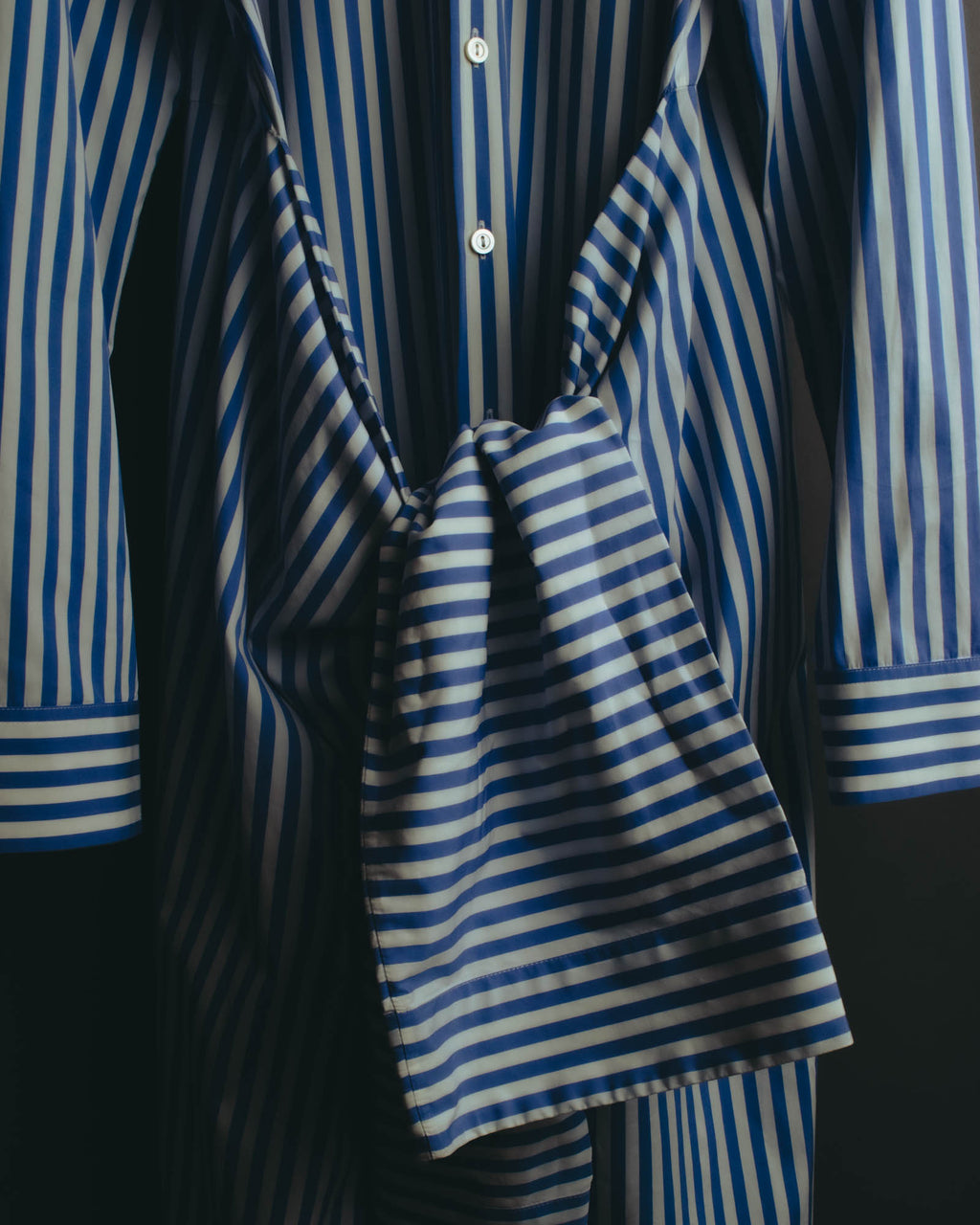“JIL SANDER” 2018-2023 oversized striped cotton shirt dress