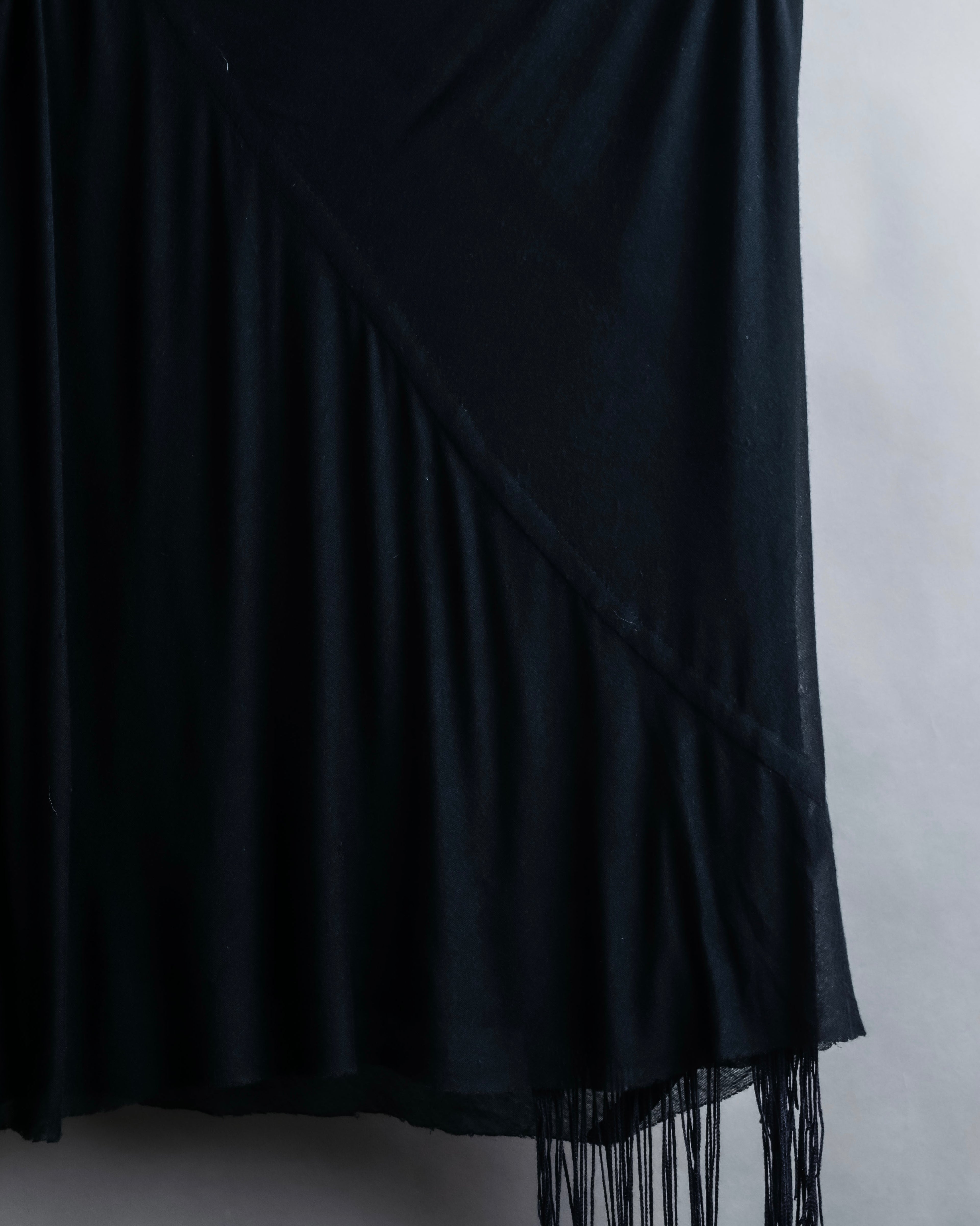 "Rick Owens Lilies" Fringe design draping sleeveless tops