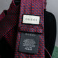 "GUCCI" Bee embroidery pattern multi colored neck tie