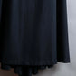 "JEAN PAUL GAULTIER" Asymmetric front＆rear design maxi length wool skirt