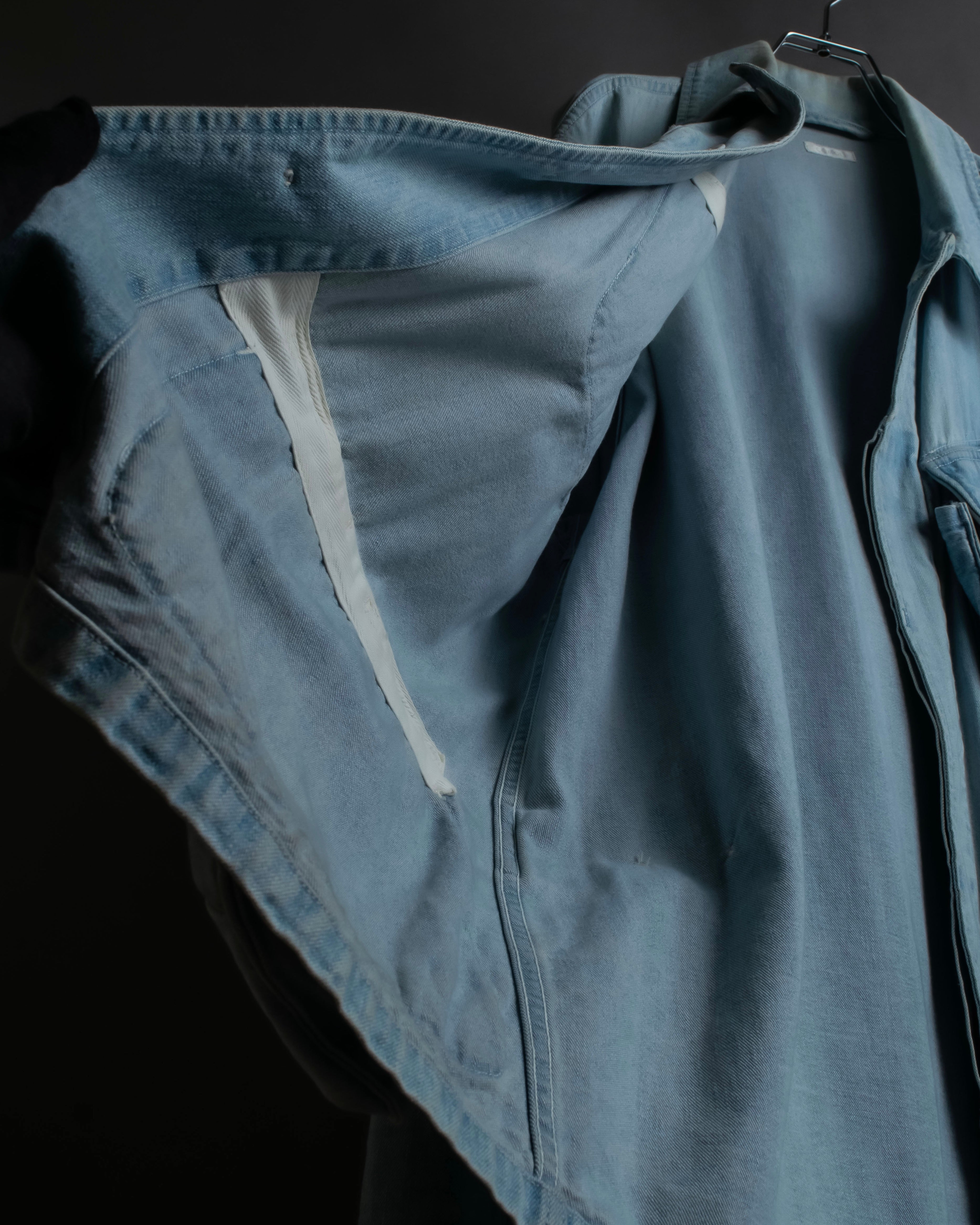 "COMOLI" Flap pocket design oversized denim jacket