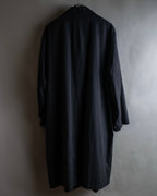 "Christian Dior" Straight line draping silk chester coat