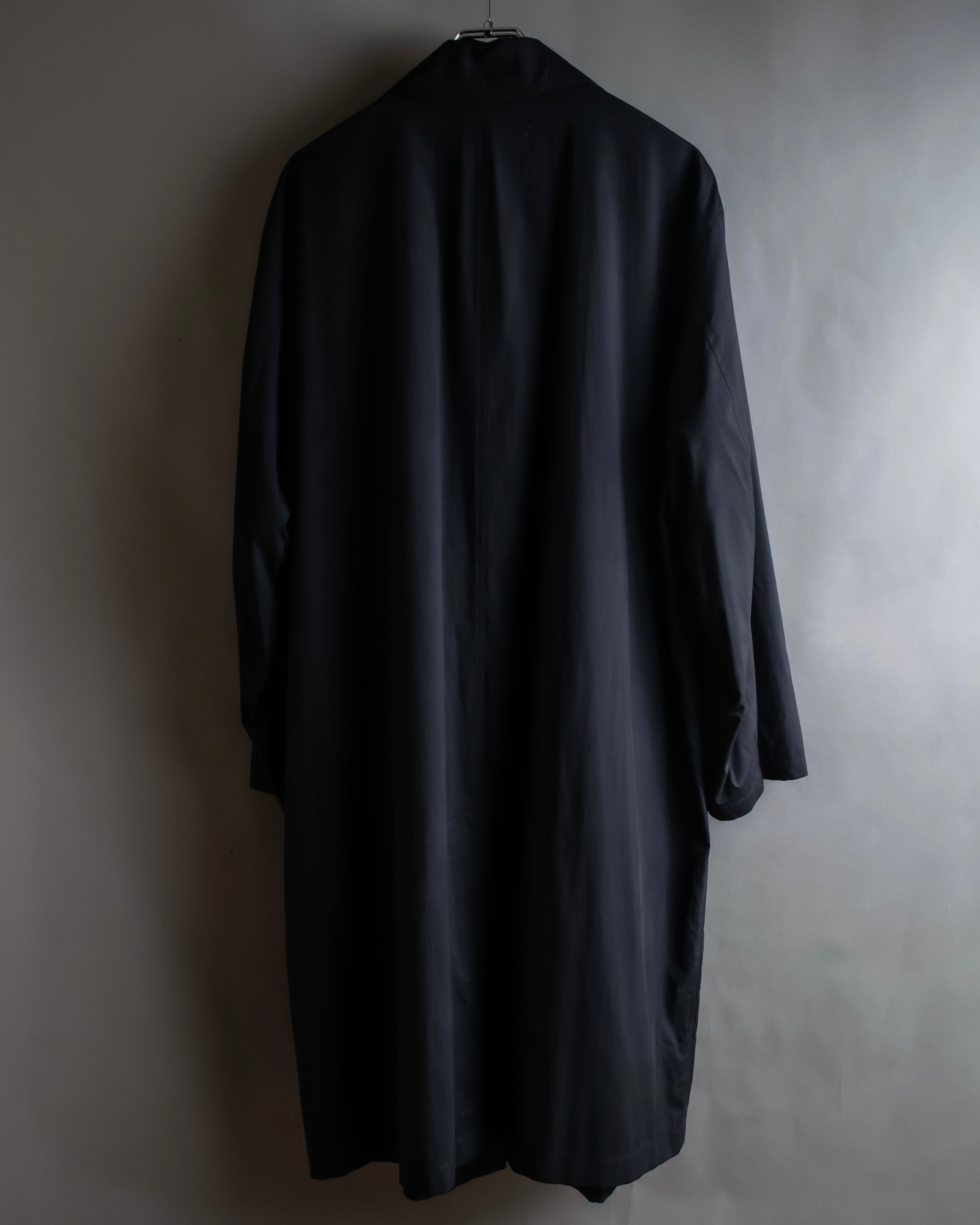 "Christian Dior" Straight line draping silk chester coat