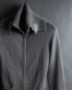 "GUCCI" Cashmere brand double zipper blouson