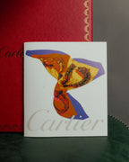 “Cartier“ 80’s-90’s Timepiece motif silk scarf