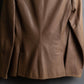 "LOEWE"  Camel brown leather tailored jacket