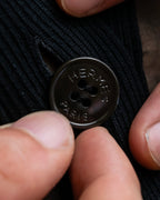 "HERMES" Embroidered design see through cardigan