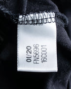 "Y-3" Asymmetrical three-stripes wrap dress