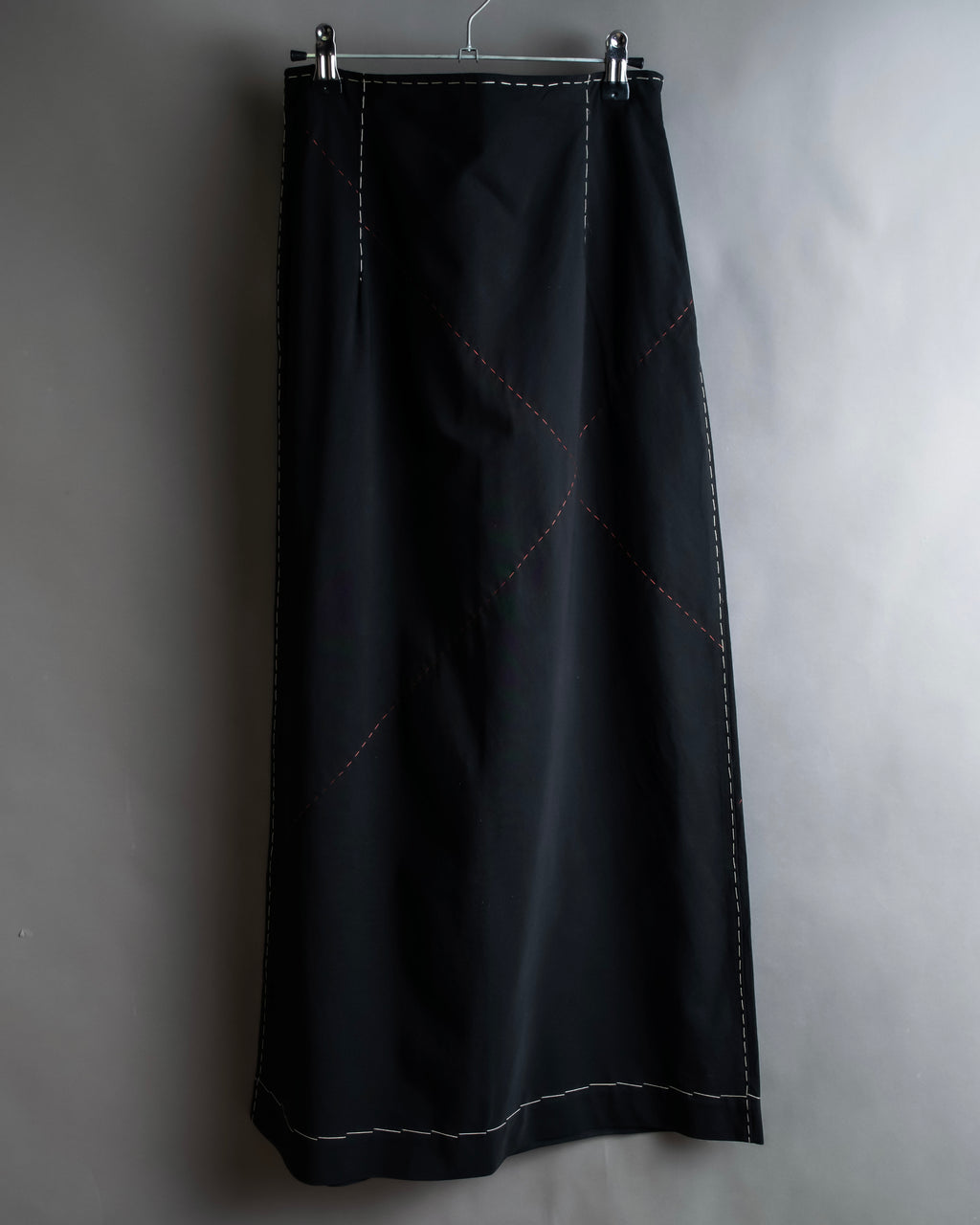 "YOHJI YAMAMOTO" Stitched hemline design flared skirt