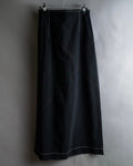 "YOHJI YAMAMOTO" Stitched hemline design flared skirt