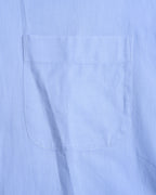 ARMANI COLLEZIONI/ Snap Button-down Oversized Dress Shirt Light Blue