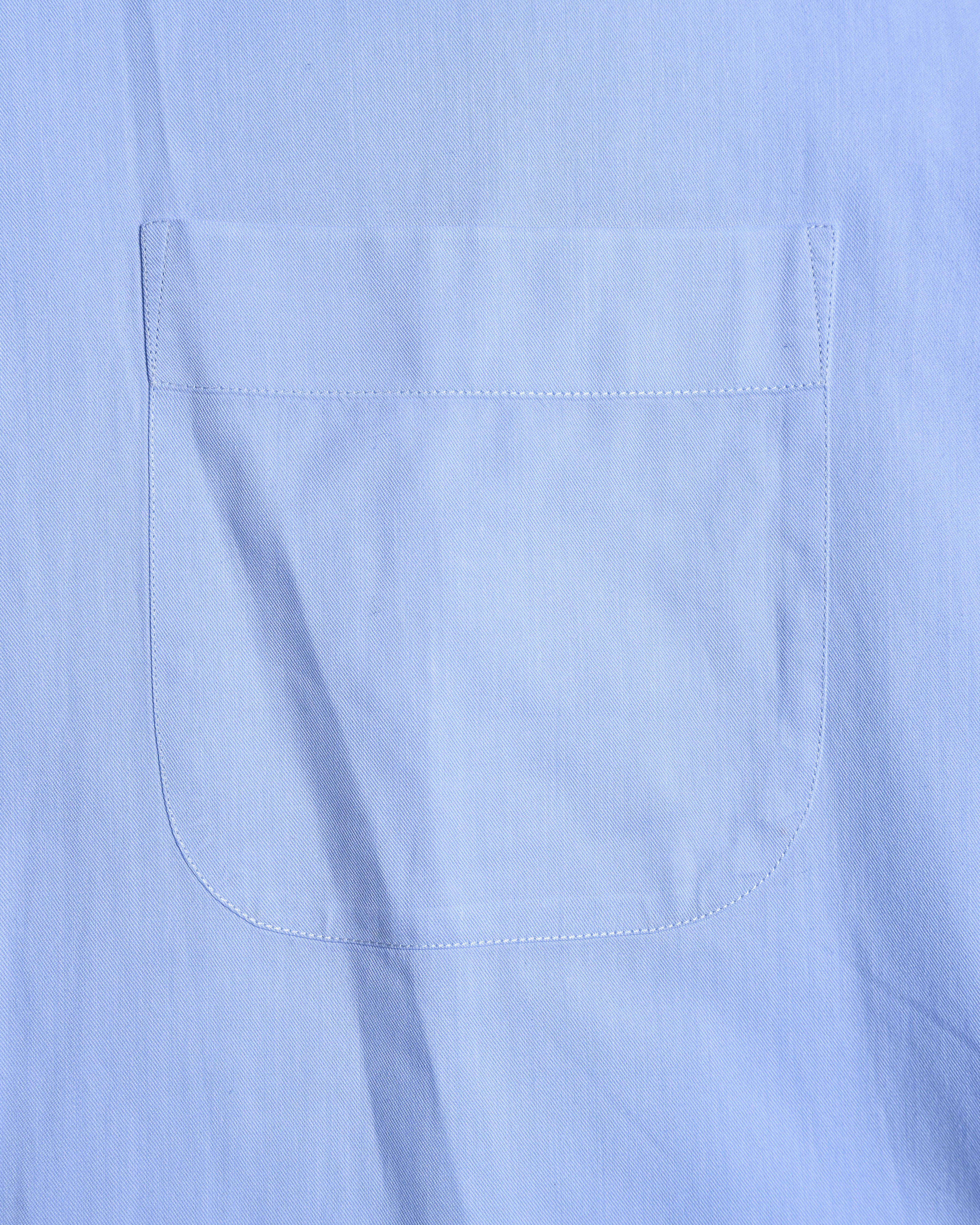 ARMANI COLLEZIONI/ Snap Button-down Oversized Dress Shirt Light Blue