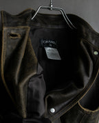 "CHANEL" 2000AW Karl Lagerfeld period calf leather vest